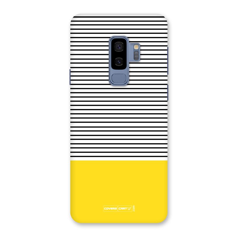 Bright Yellow Stripes Back Case for Galaxy S9 Plus