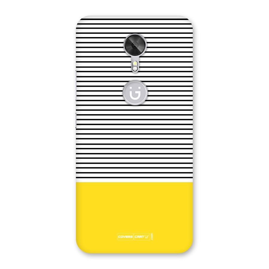 Bright Yellow Stripes Back Case for Gionee A1