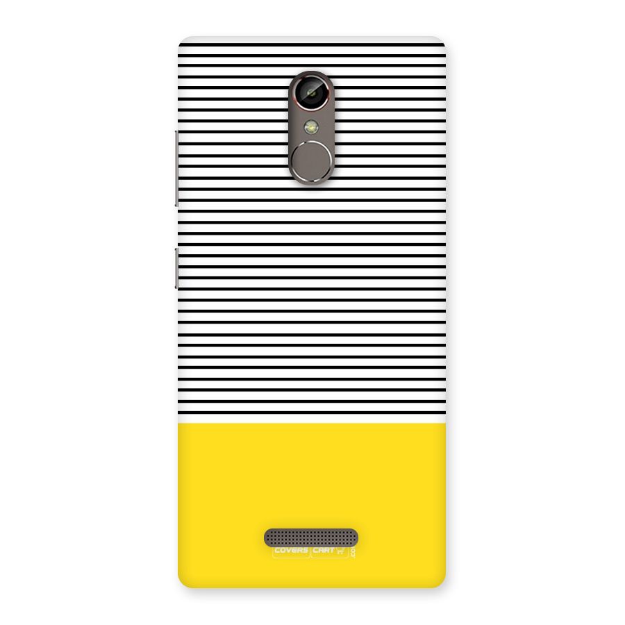 Bright Yellow Stripes Back Case for Gionee S6s