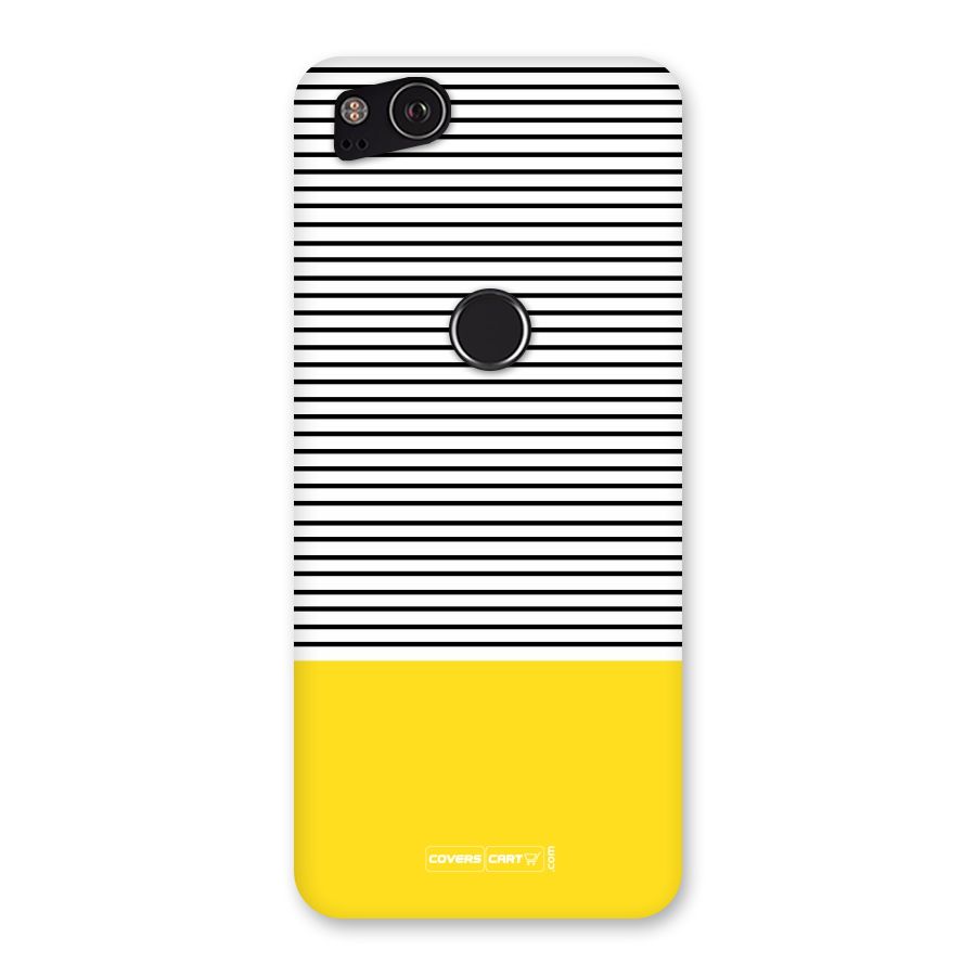 Bright Yellow Stripes Back Case for Google Pixel 2