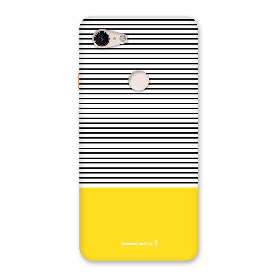 Bright Yellow Stripes Back Case for Google Pixel 3 XL