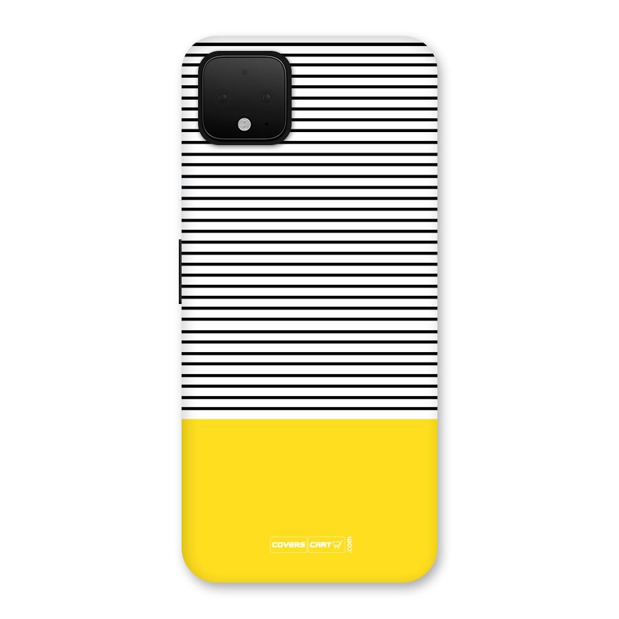 Bright Yellow Stripes Back Case for Google Pixel 4 XL