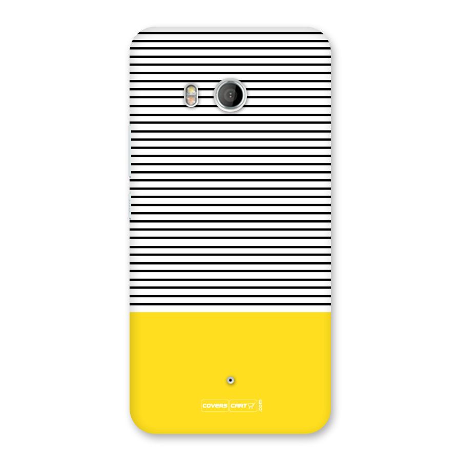 Bright Yellow Stripes Back Case for HTC U11