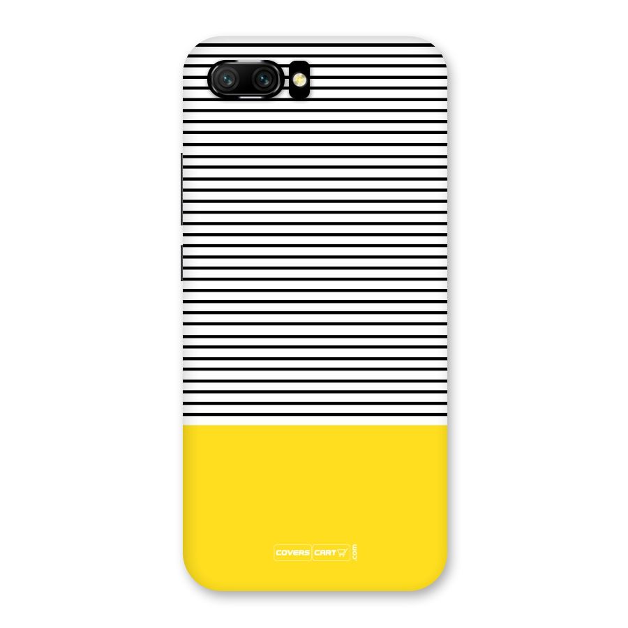 Bright Yellow Stripes Back Case for Honor 10