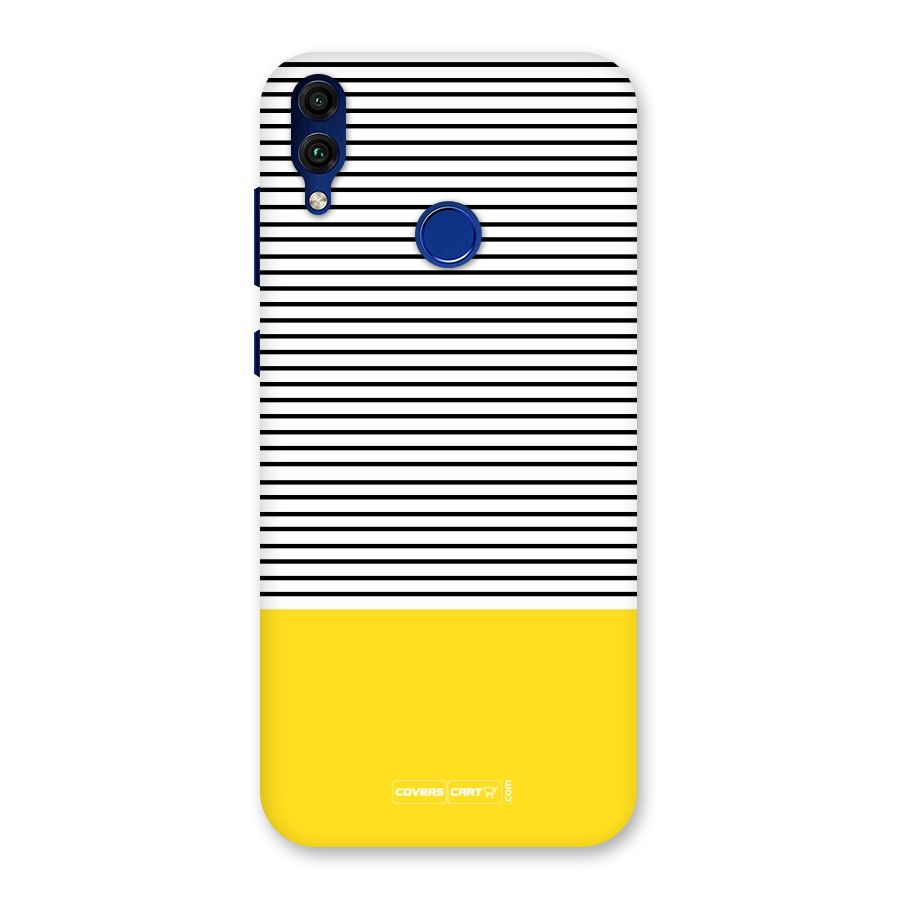 Bright Yellow Stripes Back Case for Honor 8C