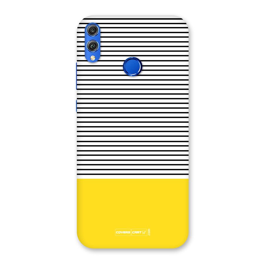 Bright Yellow Stripes Back Case for Honor 8X