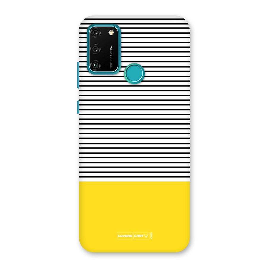 Bright Yellow Stripes Back Case for Honor 9A