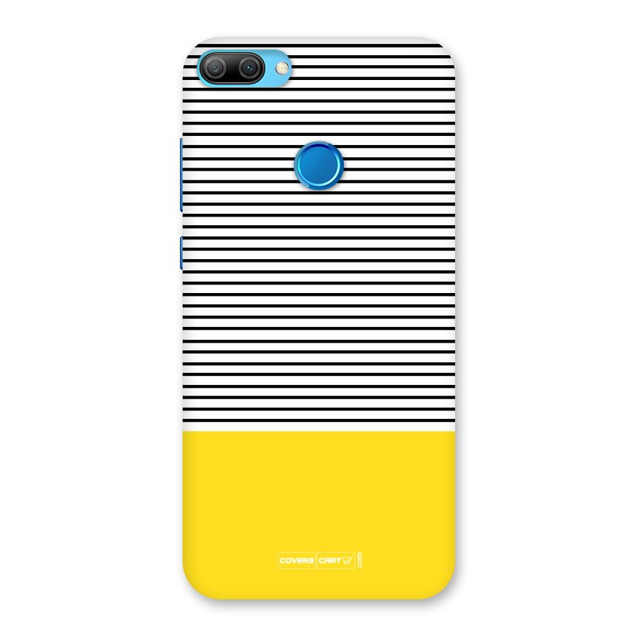 Bright Yellow Stripes Back Case for Honor 9N