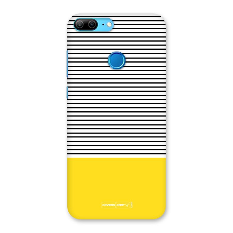 Bright Yellow Stripes Back Case for Honor 9 Lite