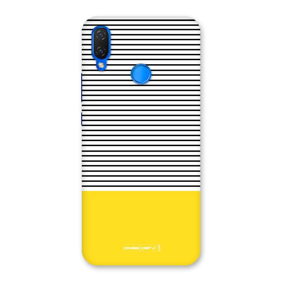 Bright Yellow Stripes Back Case for Huawei Nova 3i