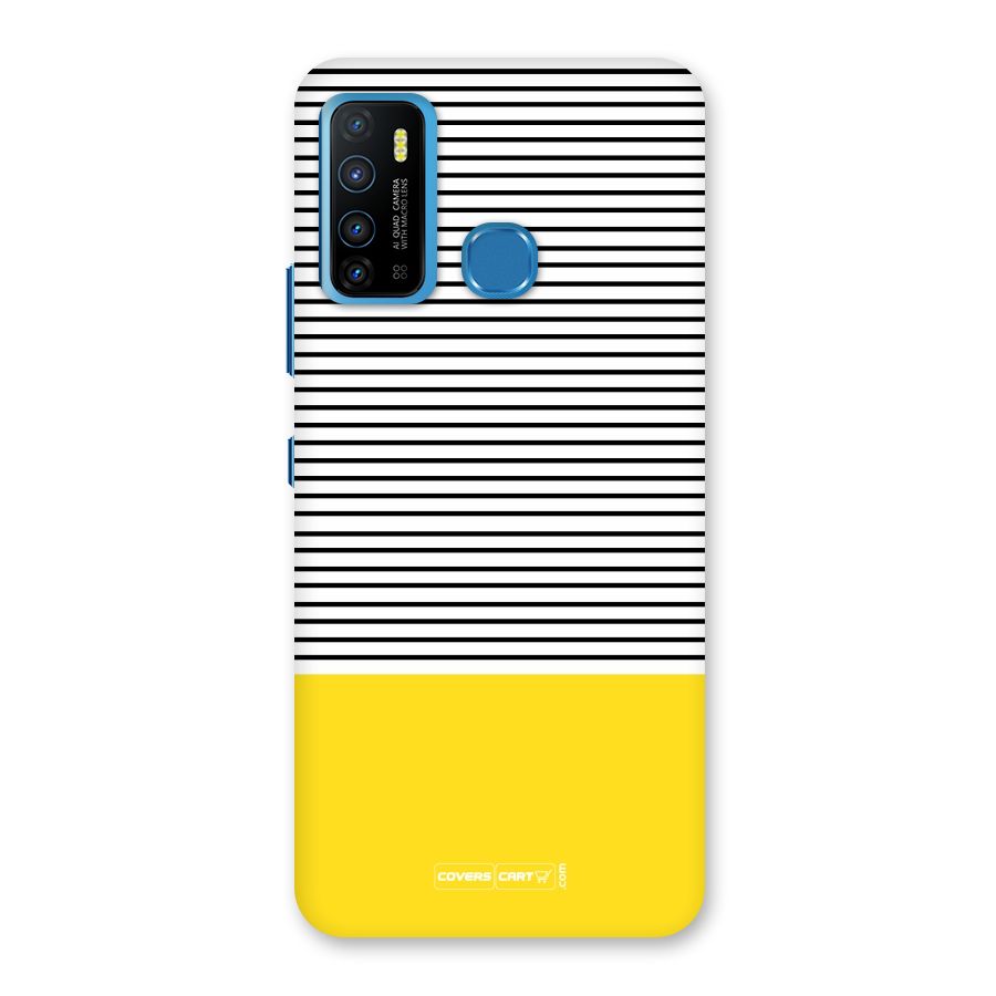 Bright Yellow Stripes Back Case for Infinix Hot 9