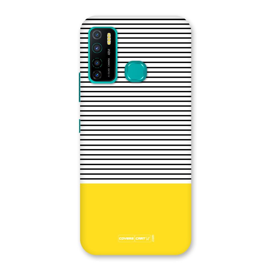 Bright Yellow Stripes Back Case for Infinix Hot 9 Pro