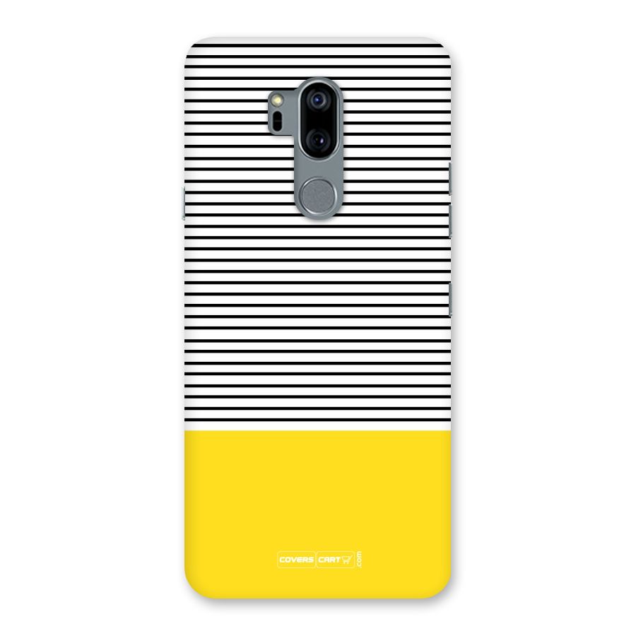 Bright Yellow Stripes Back Case for LG G7