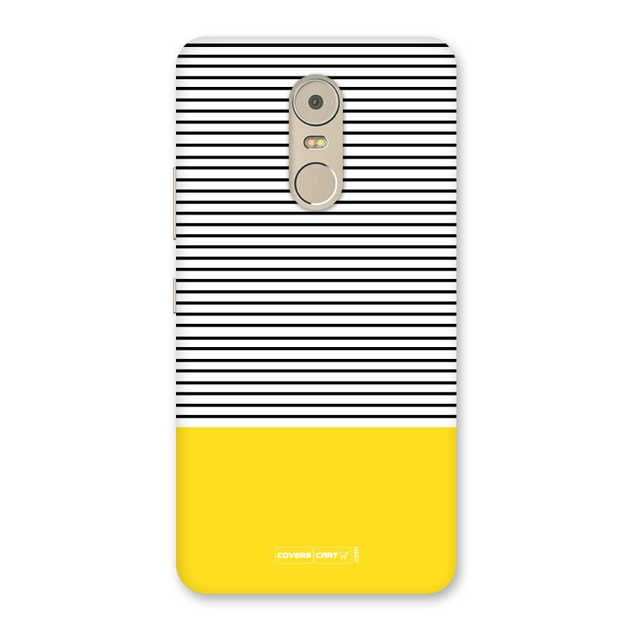 Bright Yellow Stripes Back Case for Lenovo K6 Note