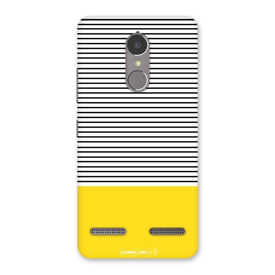Bright Yellow Stripes Back Case for Lenovo K6 Power