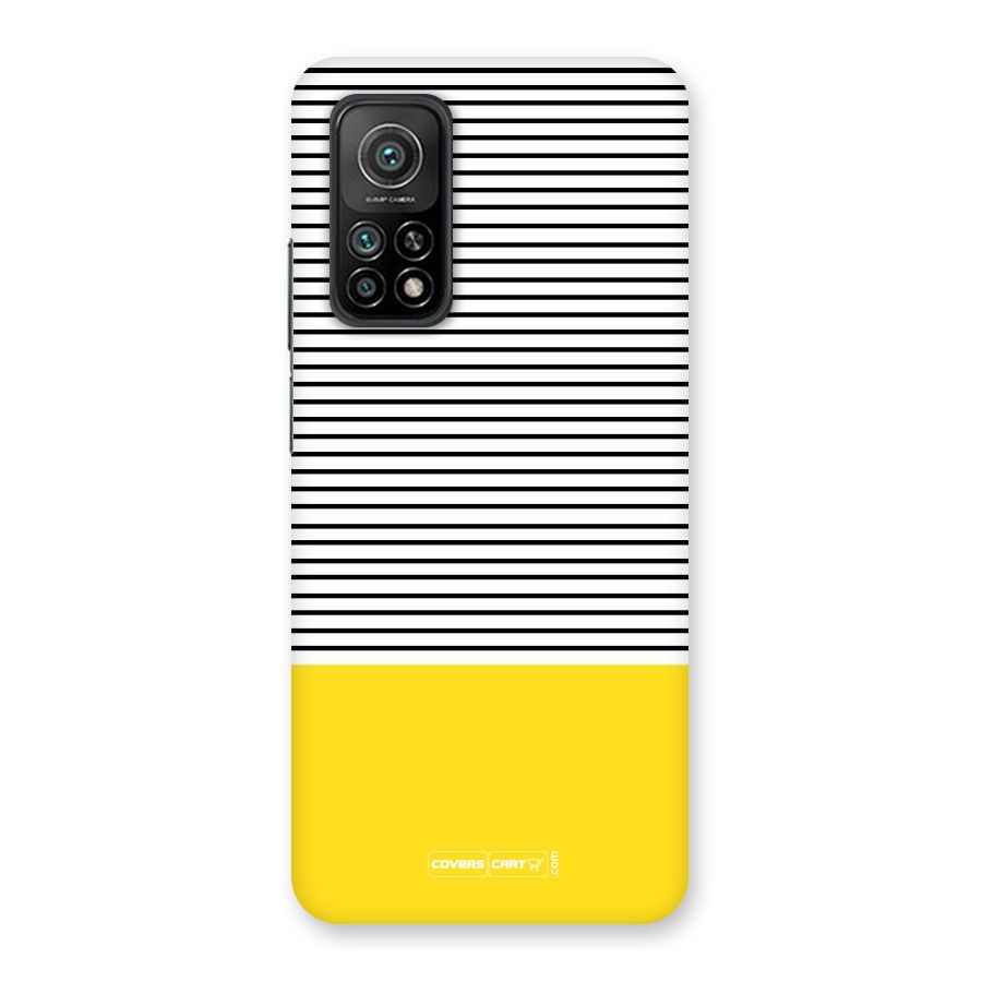 Bright Yellow Stripes Back Case for Mi 10T 5G