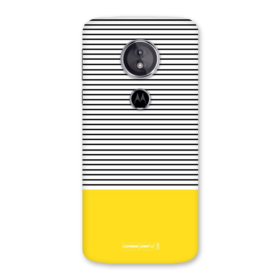 Bright Yellow Stripes Back Case for Moto E5