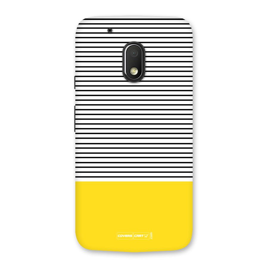 Bright Yellow Stripes Back Case for Moto G4 Play