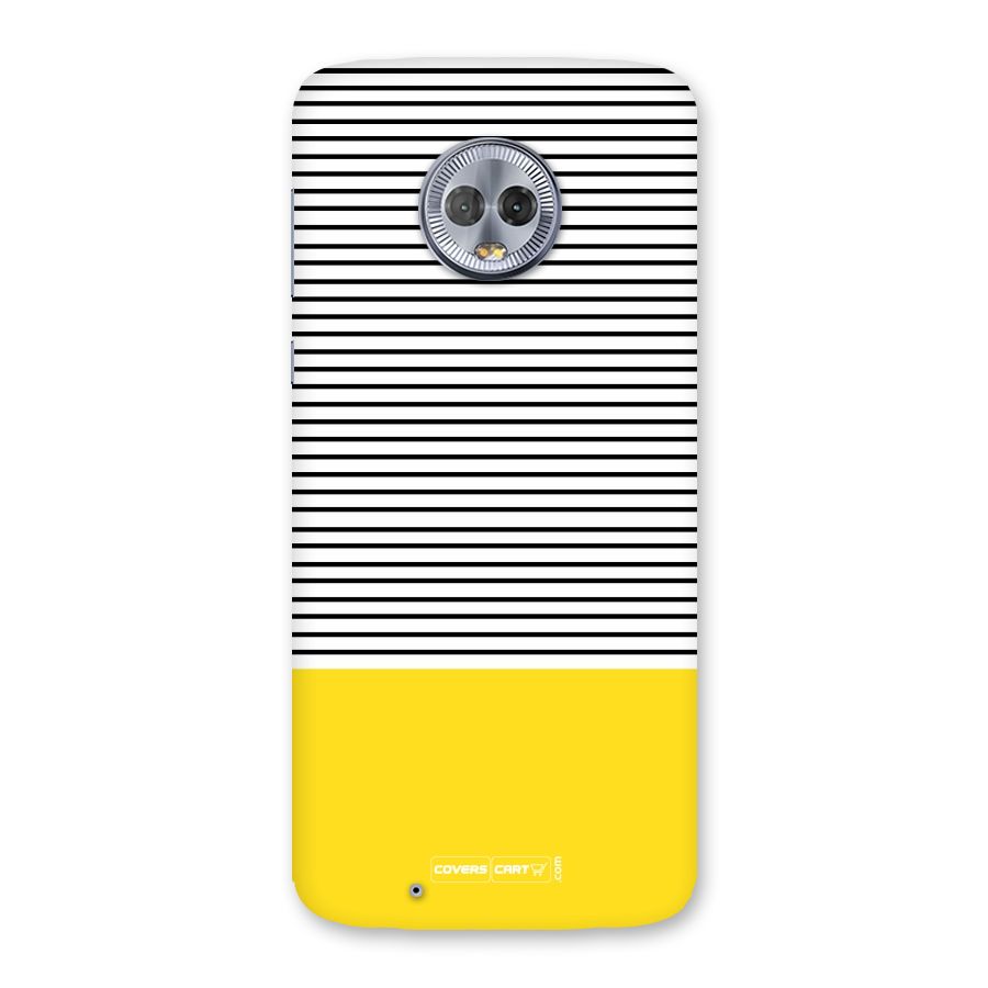 Bright Yellow Stripes Back Case for Moto G6