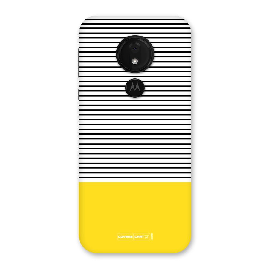 Bright Yellow Stripes Back Case for Moto G7 Power