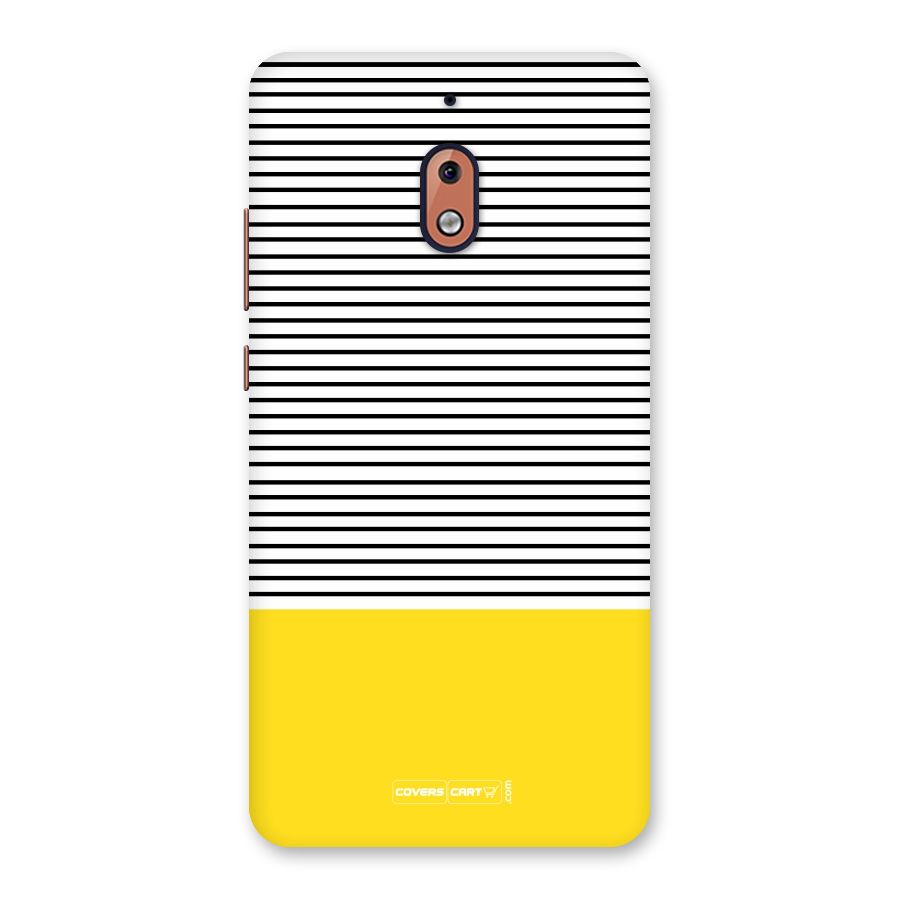 Bright Yellow Stripes Back Case for Nokia 2.1