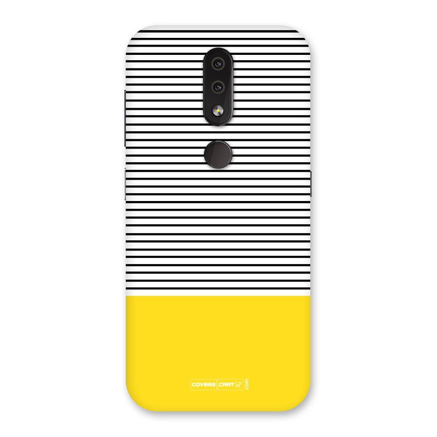 Bright Yellow Stripes Back Case for Nokia 4.2