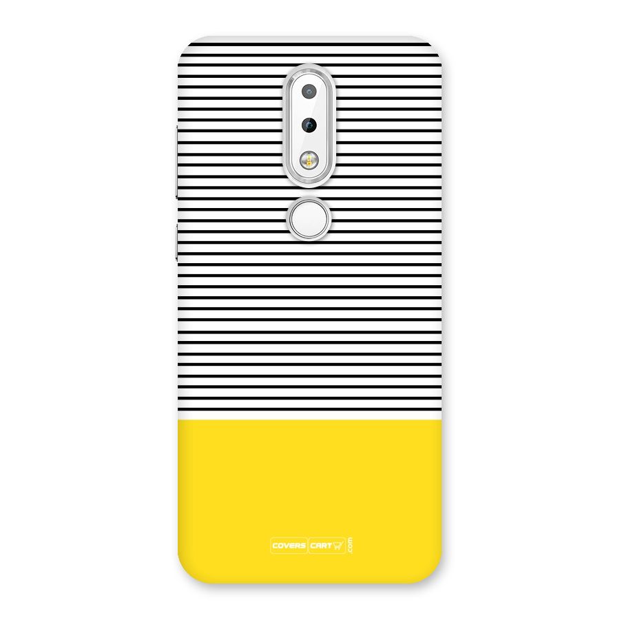 Bright Yellow Stripes Back Case for Nokia 6.1 Plus