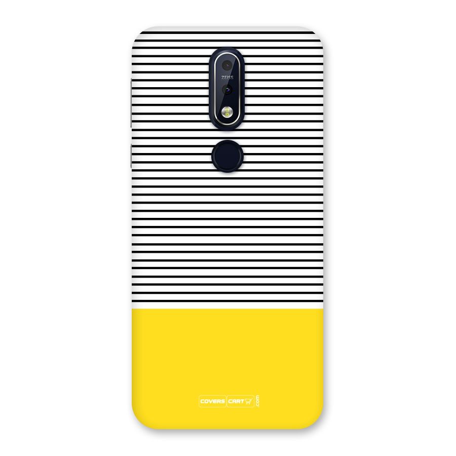 Bright Yellow Stripes Back Case for Nokia 7.1
