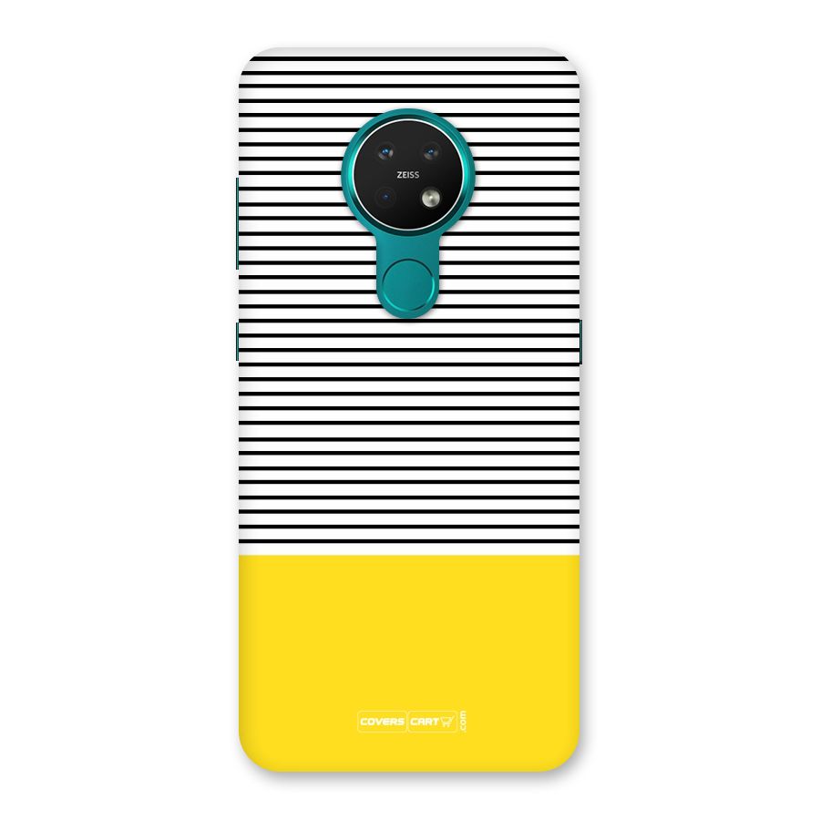 Bright Yellow Stripes Back Case for Nokia 7.2