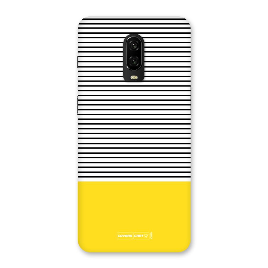 Bright Yellow Stripes Back Case for OnePlus 6T