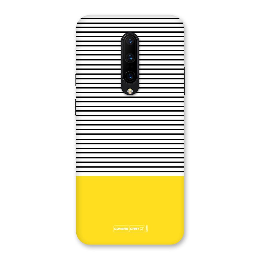 Bright Yellow Stripes Back Case for OnePlus 7 Pro