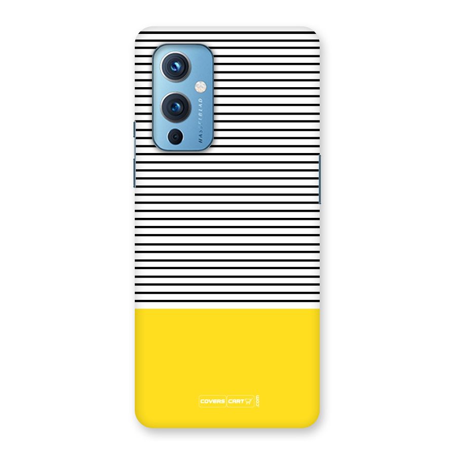 Bright Yellow Stripes Back Case for OnePlus 9