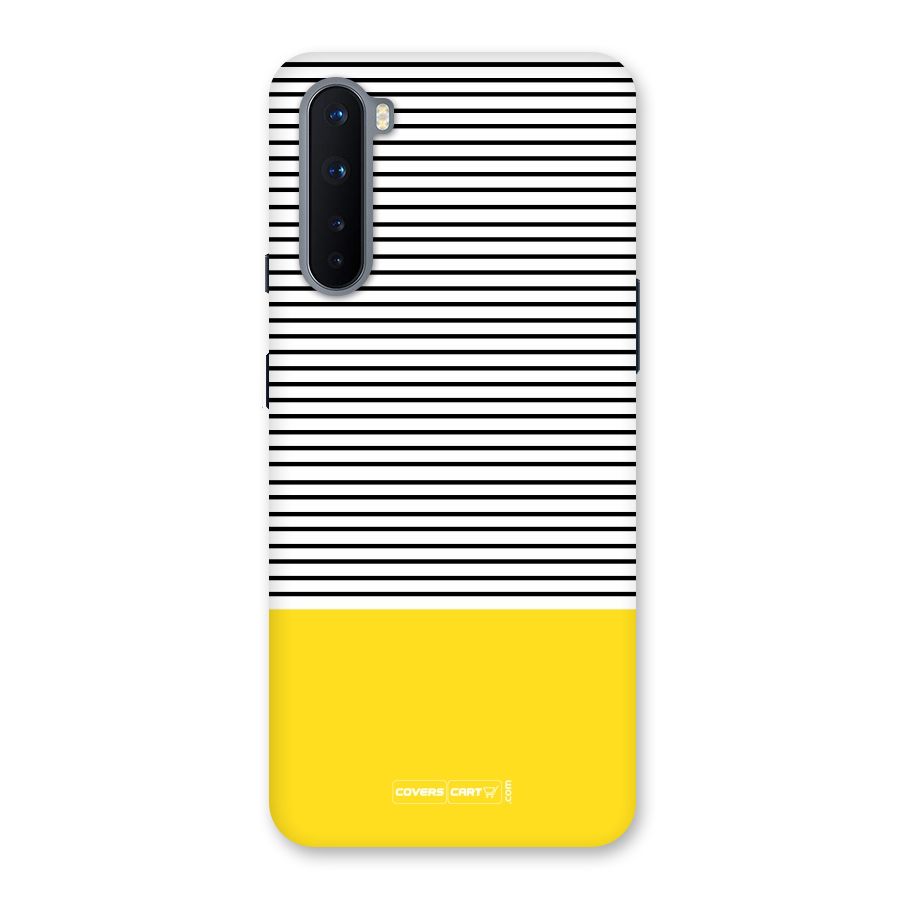 Bright Yellow Stripes Back Case for OnePlus Nord