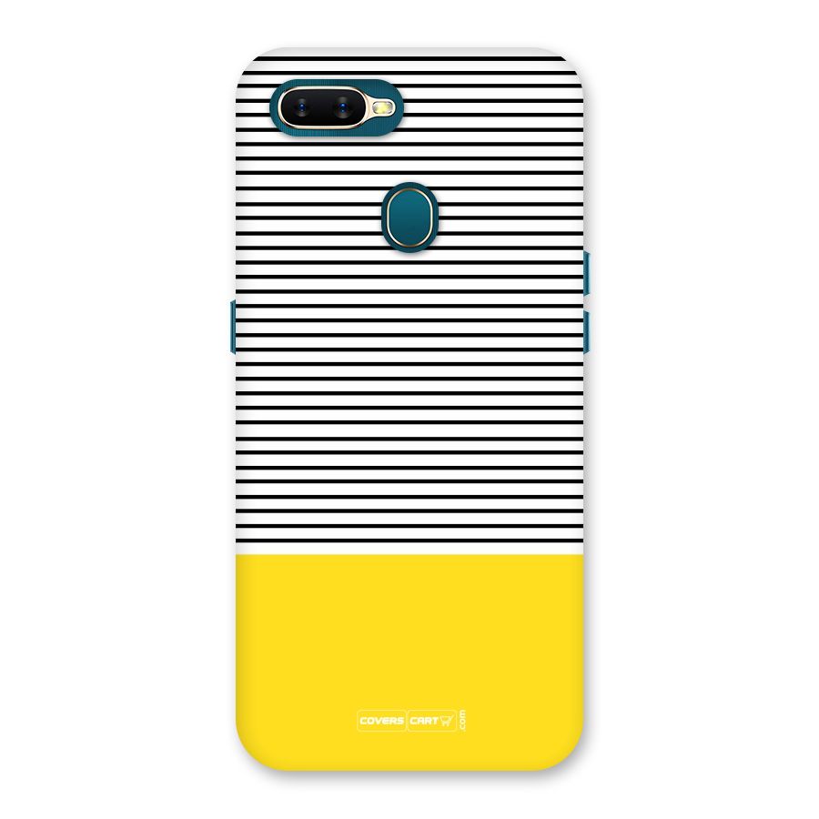 Bright Yellow Stripes Back Case for Oppo A11k