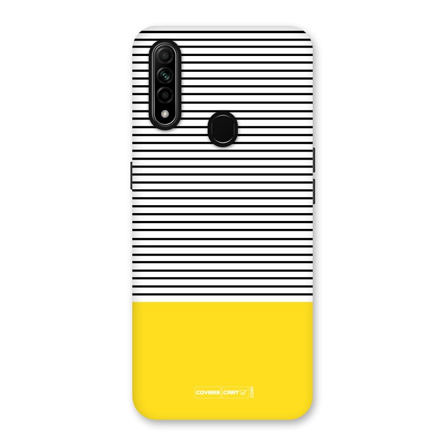 Bright Yellow Stripes Back Case for Oppo A31