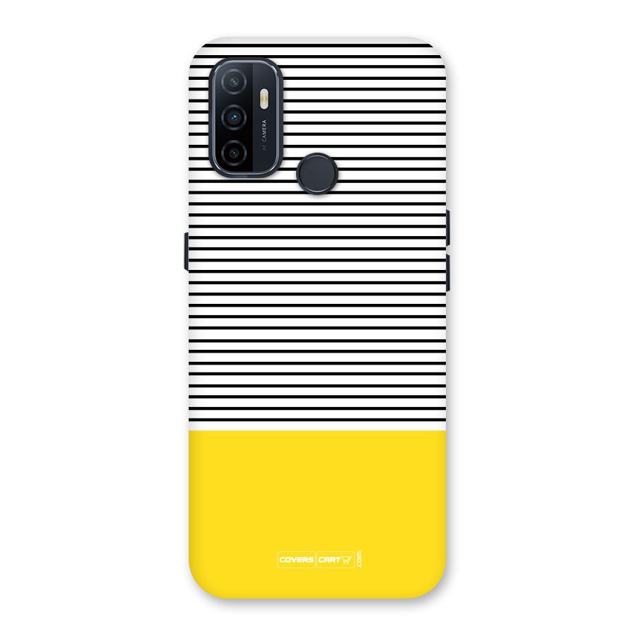 Bright Yellow Stripes Back Case for Oppo A32