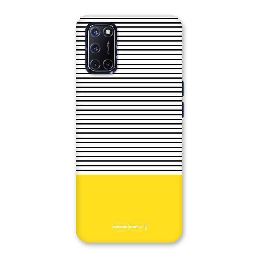 Bright Yellow Stripes Back Case for Oppo A52