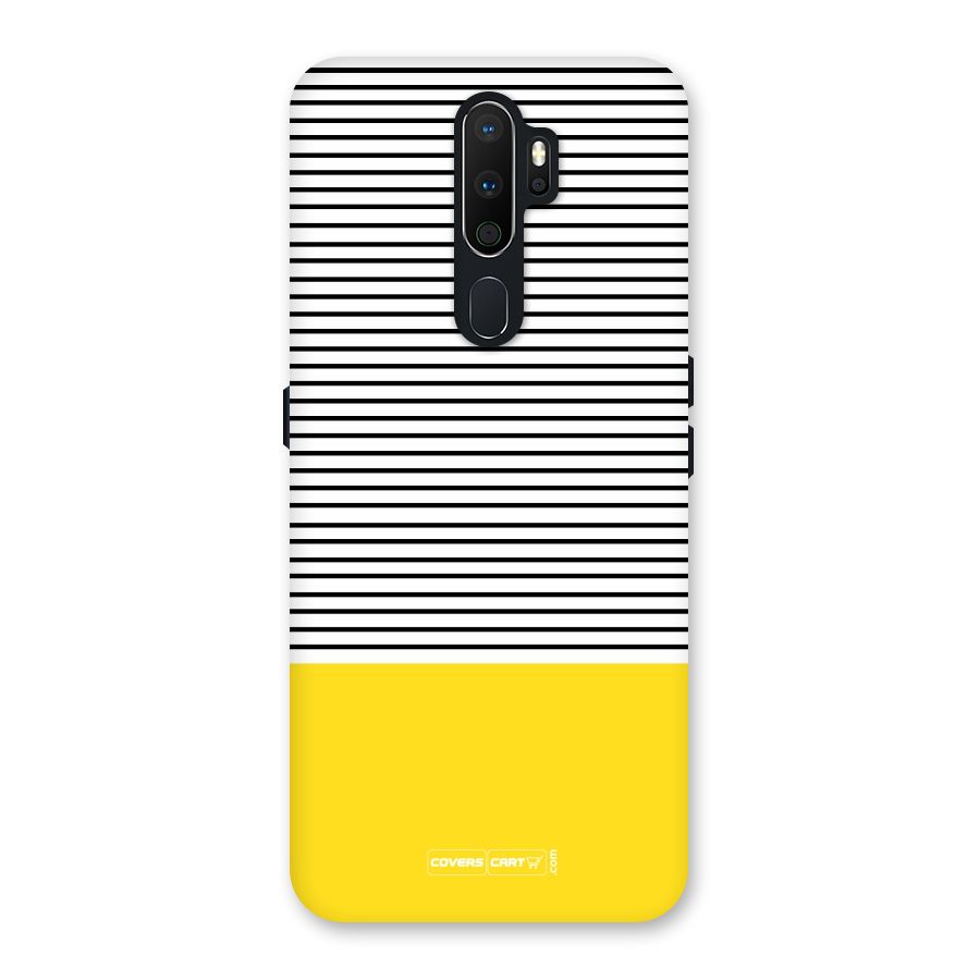 Bright Yellow Stripes Back Case for Oppo A5 (2020)