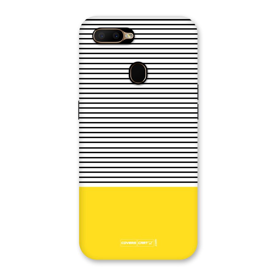 Bright Yellow Stripes Back Case for Oppo A5s