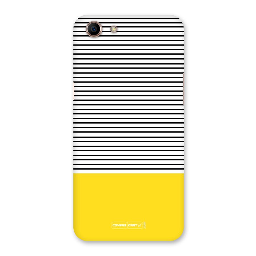 Bright Yellow Stripes Back Case for Oppo A83 (2018)