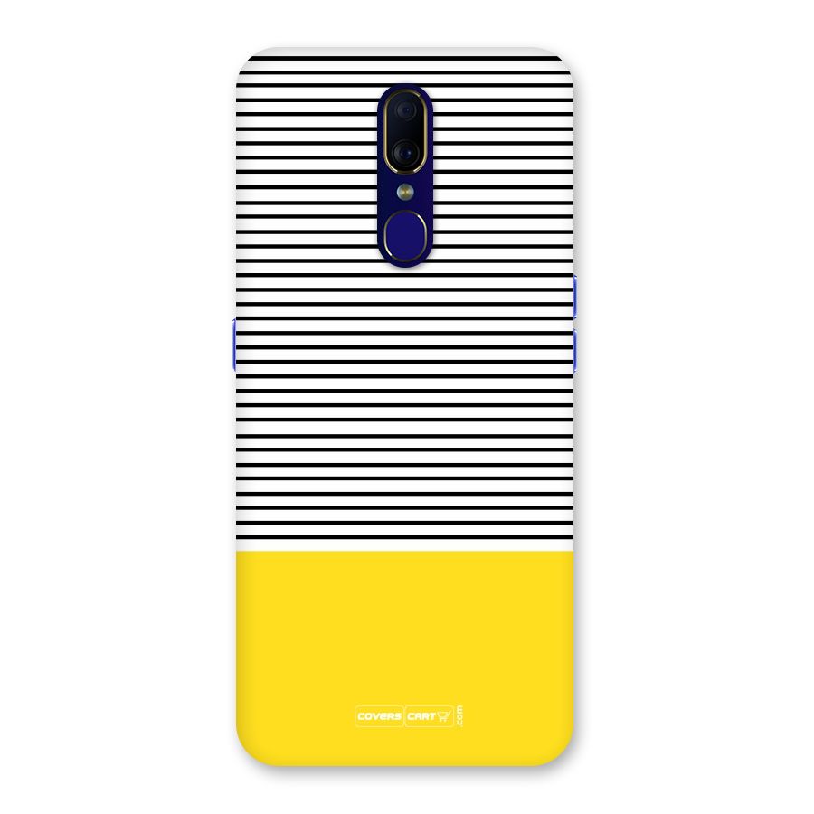 Bright Yellow Stripes Back Case for Oppo A9