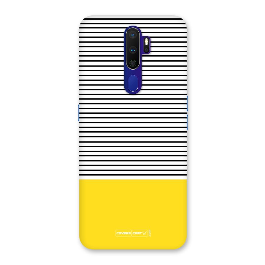 Bright Yellow Stripes Back Case for Oppo A9 (2020)