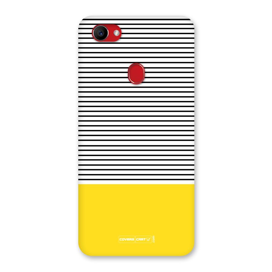 Bright Yellow Stripes Back Case for Oppo F7