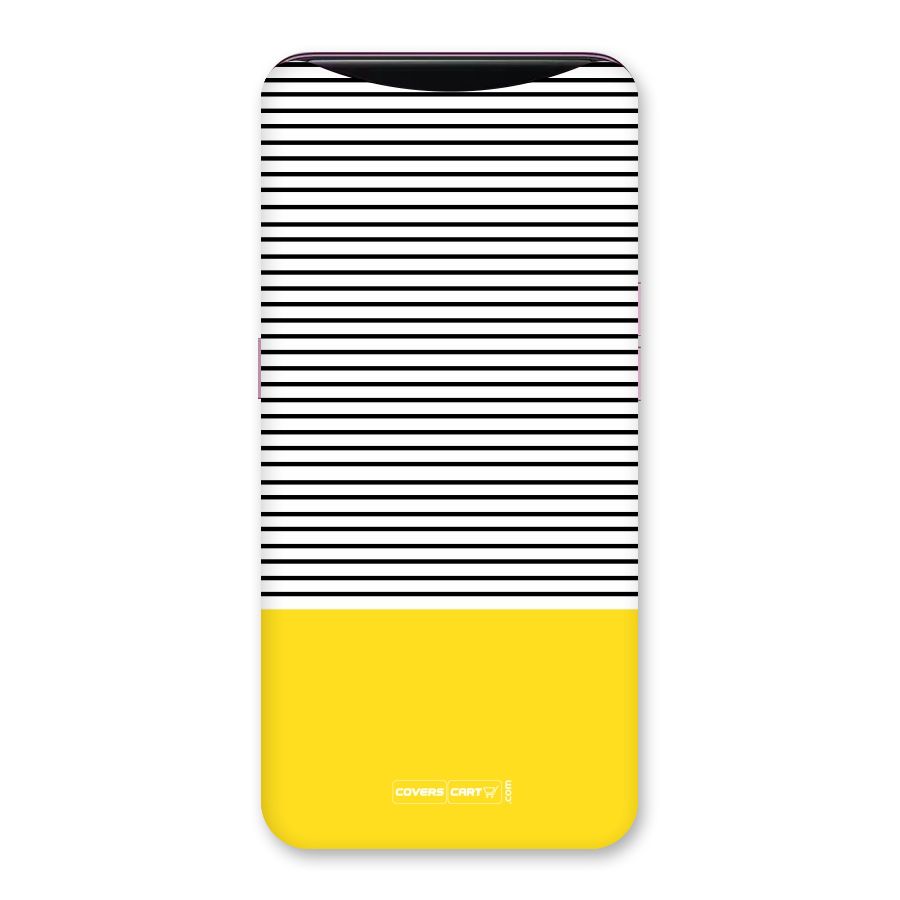 Bright Yellow Stripes Back Case for Oppo Find X