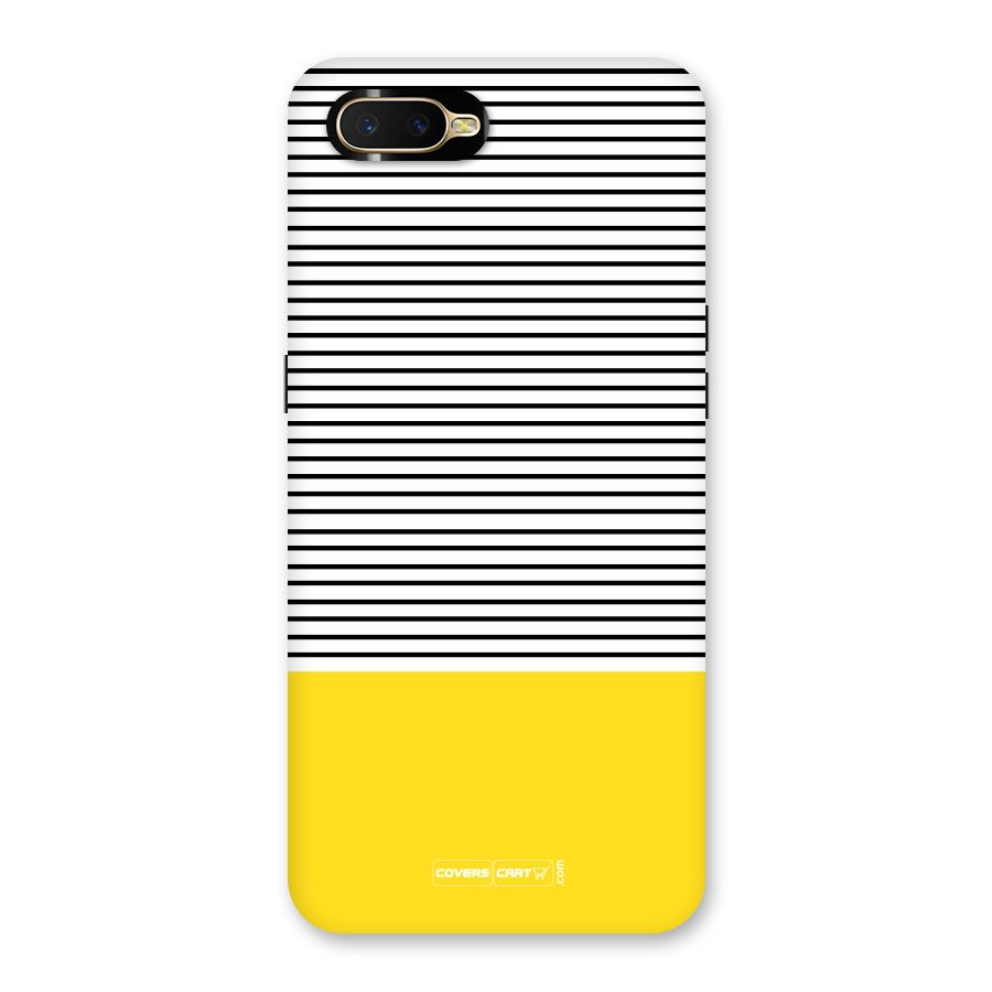Bright Yellow Stripes Back Case for Oppo K1