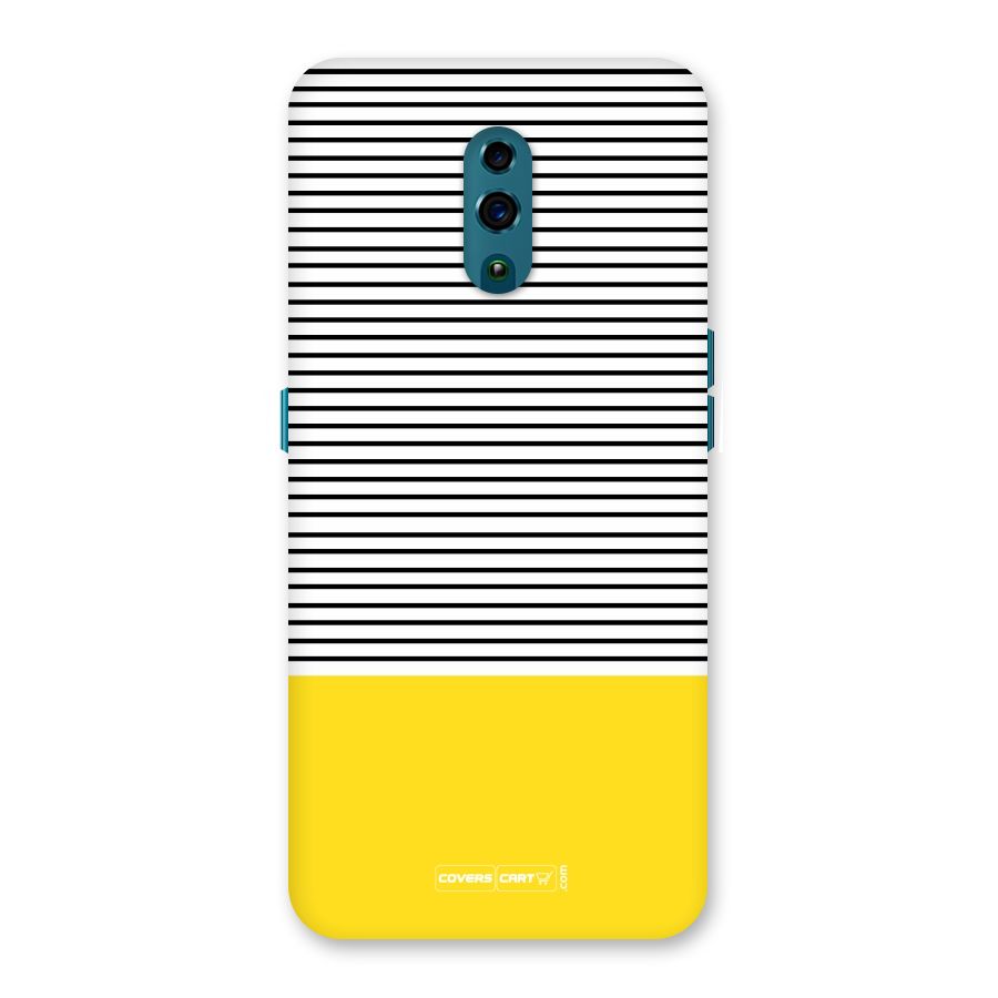 Bright Yellow Stripes Back Case for Oppo Reno