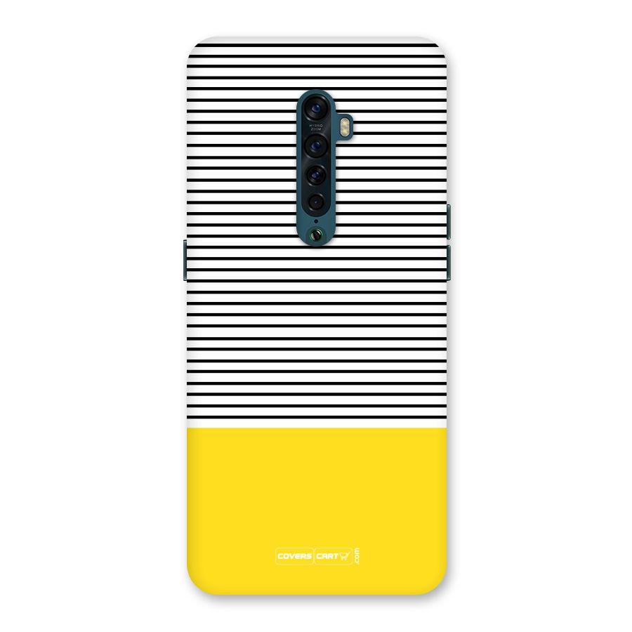 Bright Yellow Stripes Back Case for Oppo Reno2