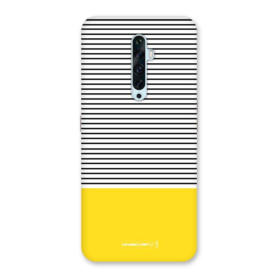 Bright Yellow Stripes Back Case for Oppo Reno2 Z