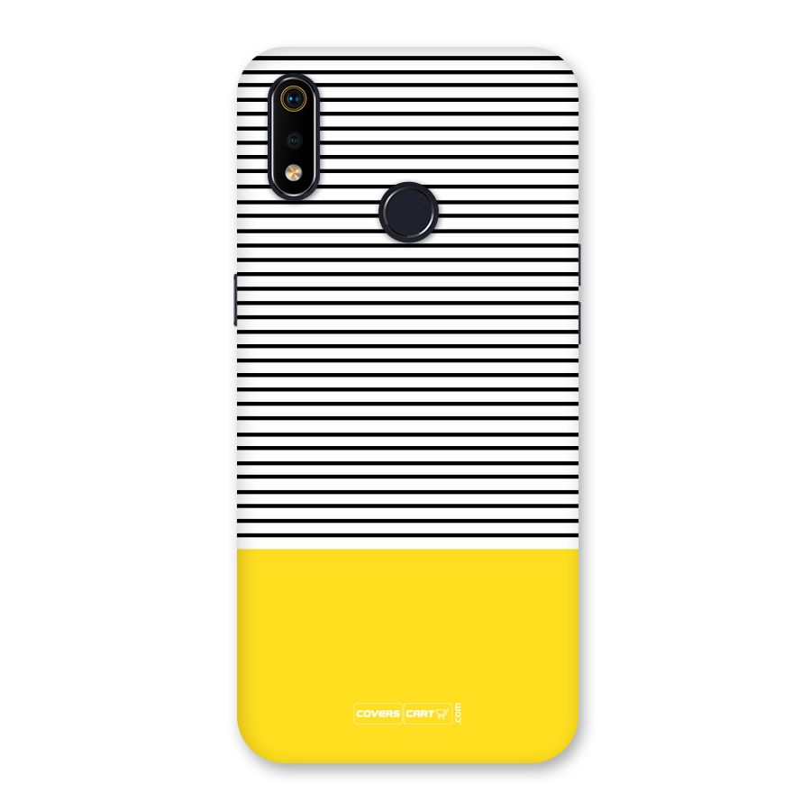 Bright Yellow Stripes Back Case for Realme 3i