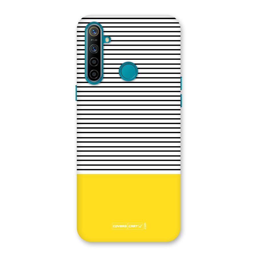 Bright Yellow Stripes Back Case for Realme 5i
